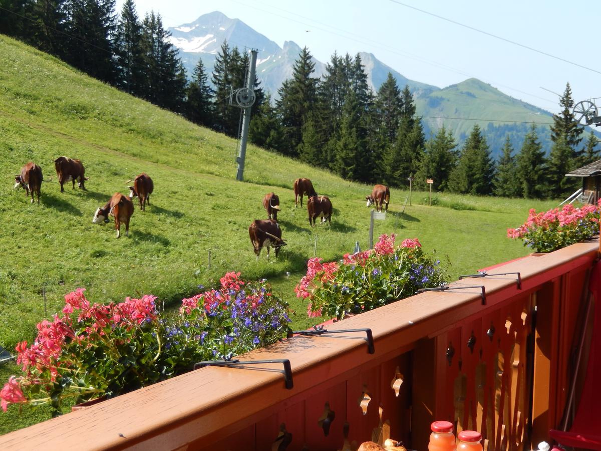 La Vieille Ferme Hotel Manigod Bagian luar foto