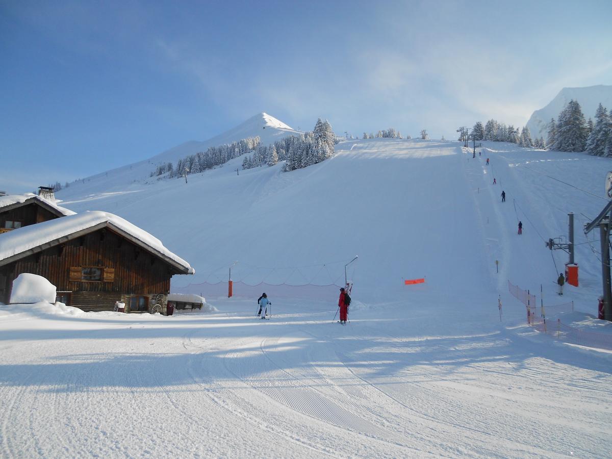 La Vieille Ferme Hotel Manigod Bagian luar foto